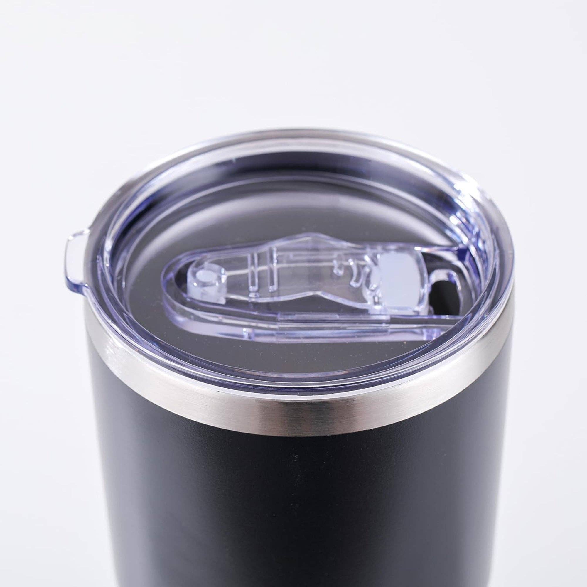 Vigor Path - Wholesale Insulated Mug/Tumbler - Insulated Tumbler Cup with Slide Lid - 30oz (Black)1