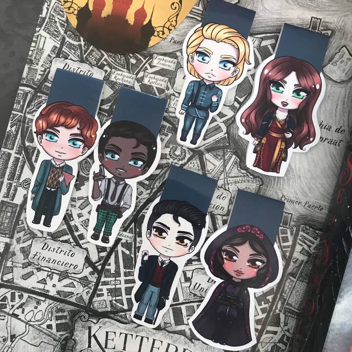 Alsace’s Art - Wholesale Bookmark - Six Of Crows Magnetic Bookmarks2