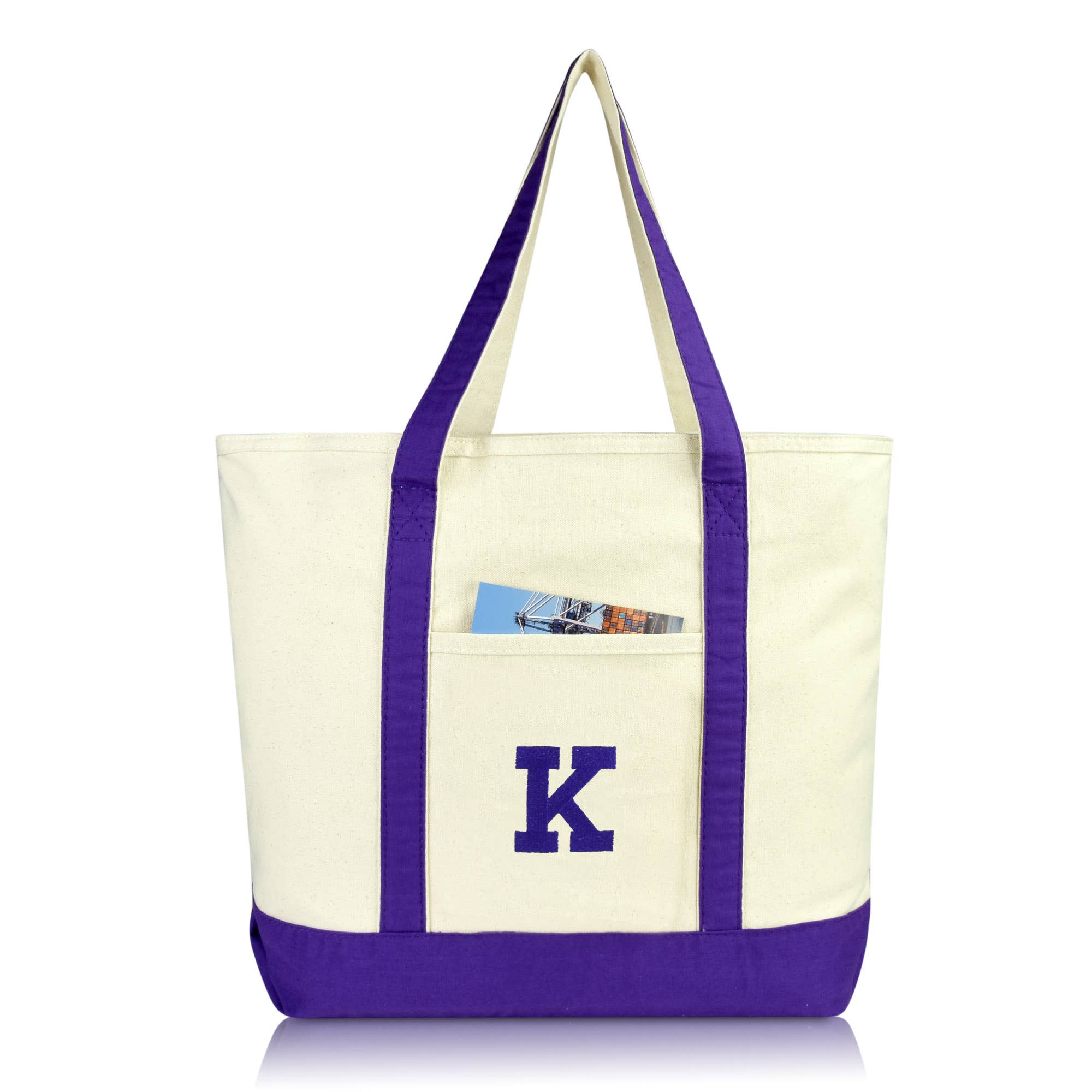 Dalix – wholesale Bärkasse - Dam – DALIX Initial Shoppingväska Personlig Blixtlås Top Letter - K51