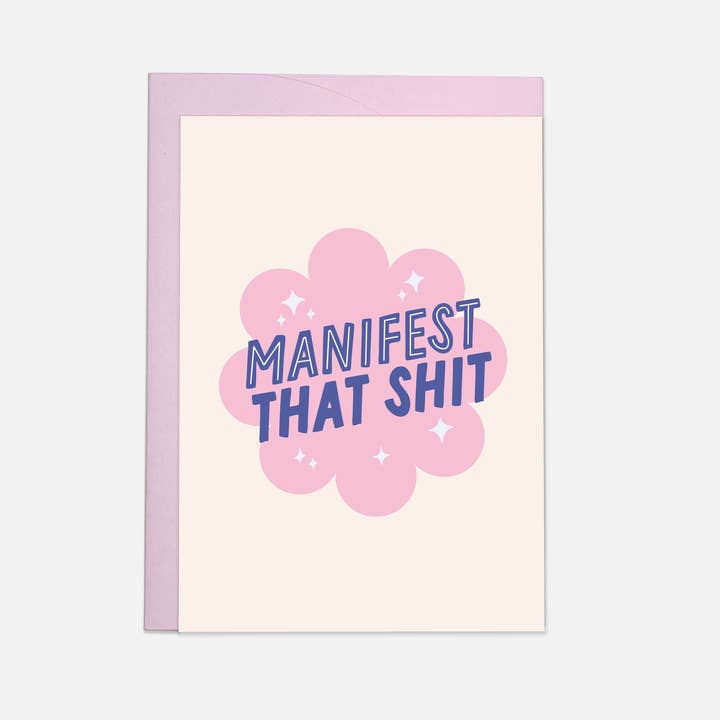 Manifest that greeting card for wholesale by Kaart Blanche
