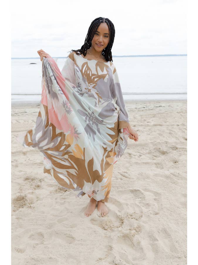 SAACHI - Wholesale Kaftan - Women's - Polychromatic Flowery Kaftan16