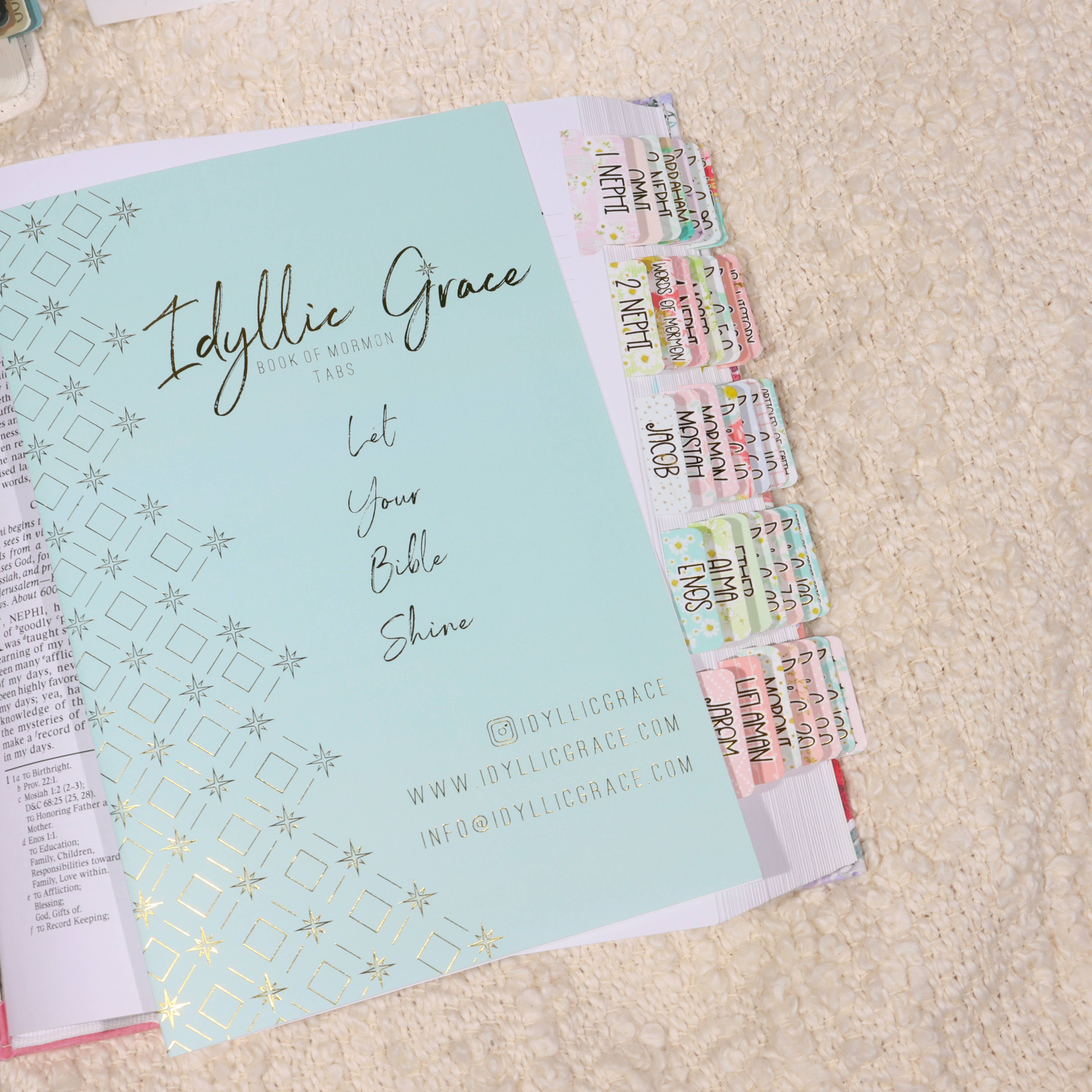 Idyllic Grace - Vente Marque-page - Tablettes dorées du Livre de Mormon Bloom with Grace4