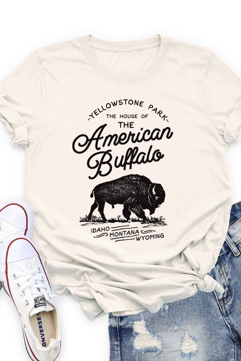 McCarty Branch Company - Wholesale Screen Printed T-Shirt - Unisex - Yellowstone Bison Western Graphic Tee