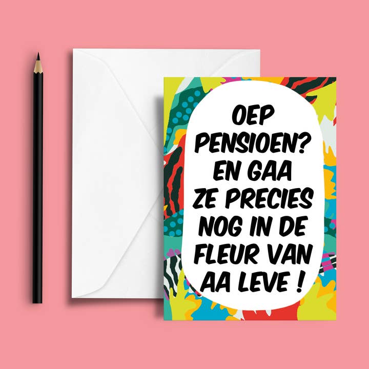 in de fleur van aa leve - wenskaart tante Colette voor wholesale door Studio Frits