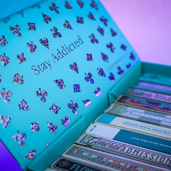 Flecked Holographic Foiled Brick Box for Playing Cards for wholesale by Card-Addiction.com