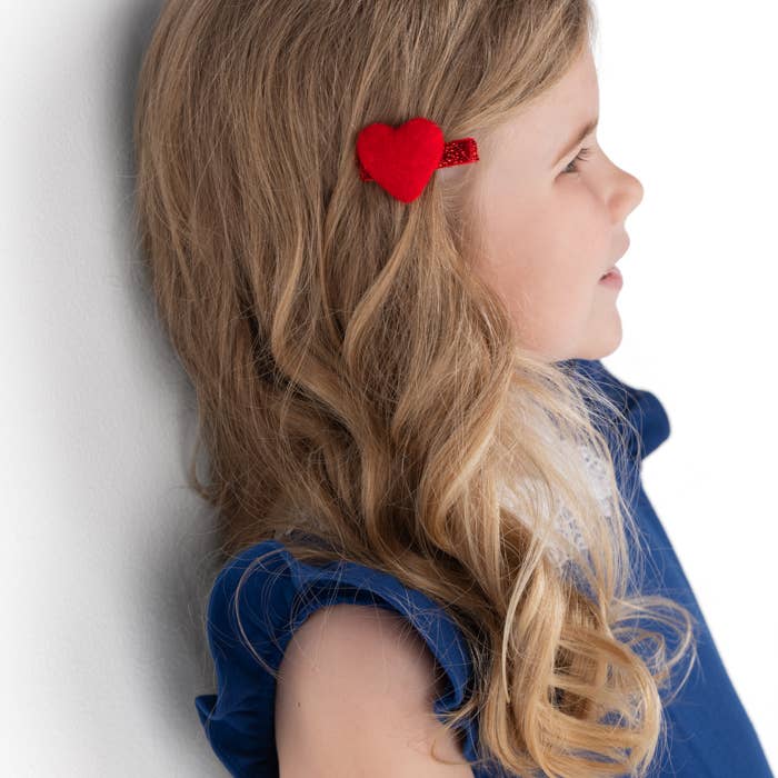 Bows Arts - Wholesale Hair Clip - Kids - Felt Heart Clip Set1