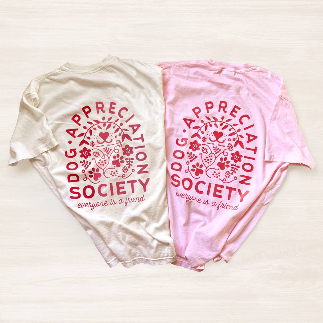 Poppy & Lou - Wholesale Screen Printed T-Shirt - Women's - Dog Appreciation Society Graphic T-Shirt4