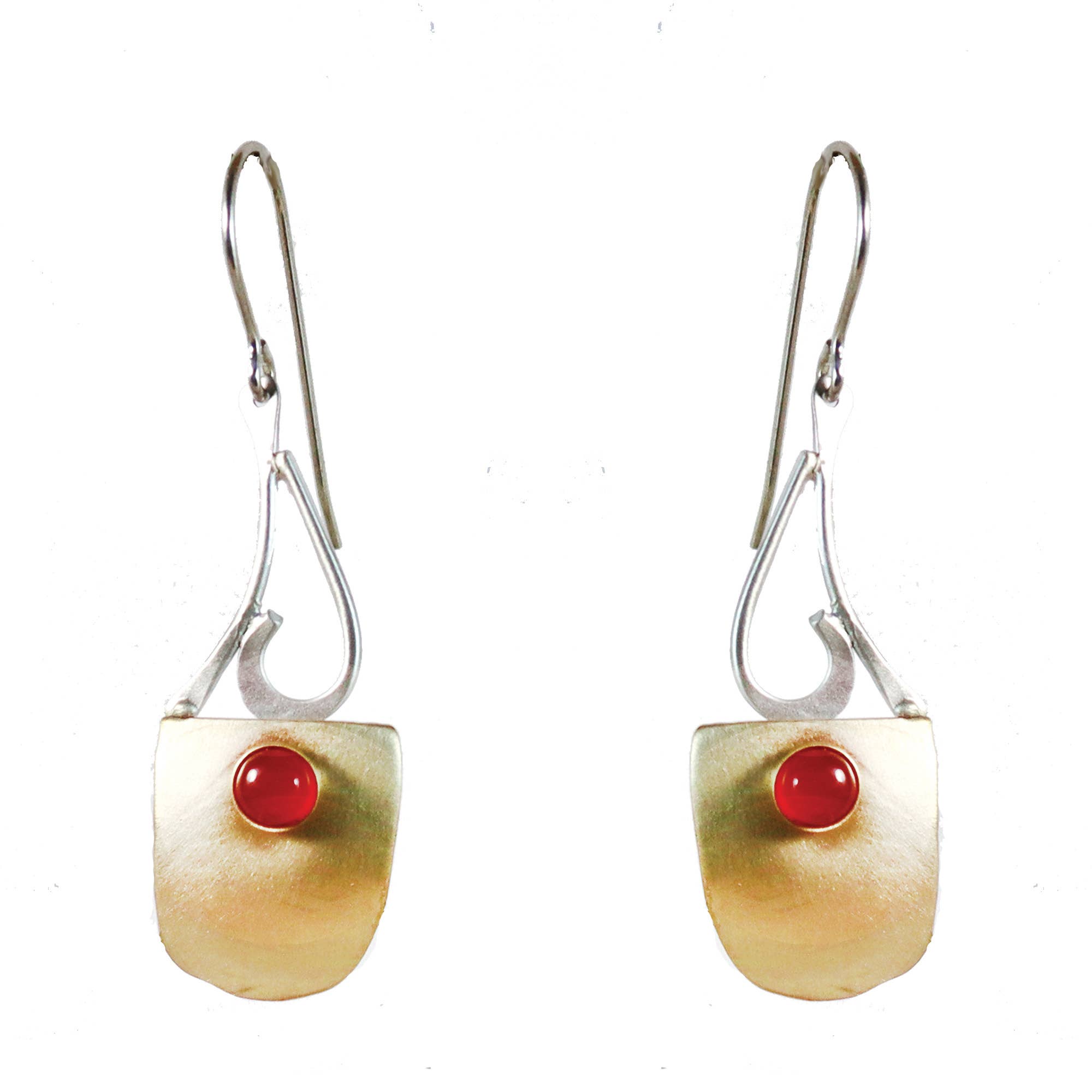 Ivy in a hearts window with Carnelian earrings for wholesale by Whitney Designs Ltd.