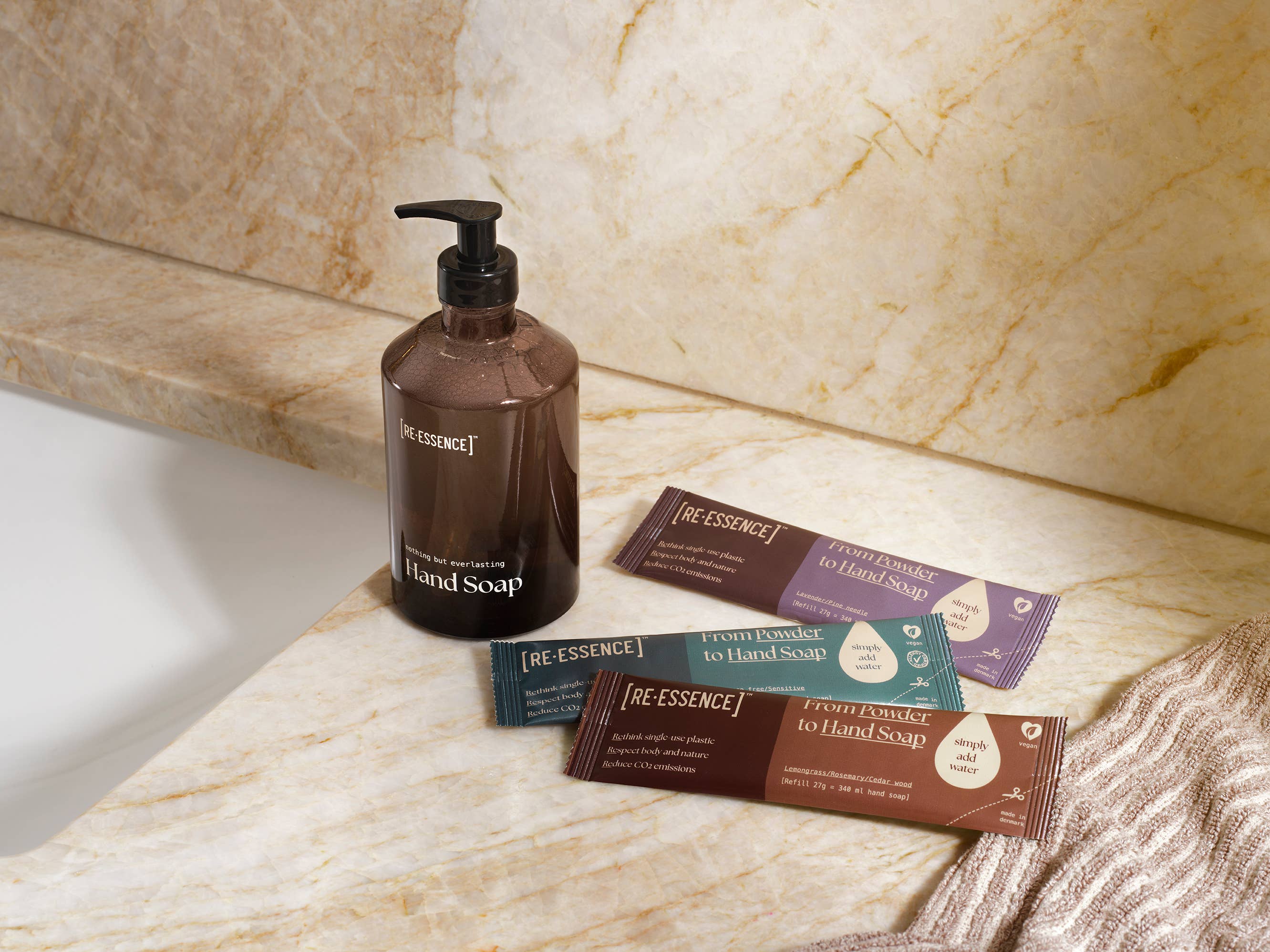 [RE·ESSENCE]® - Wholesale Hand Soap/Wash - HAND SOAP REFILL SET LEMONGRASS/ROSEMARY/CEDAR WOOD3