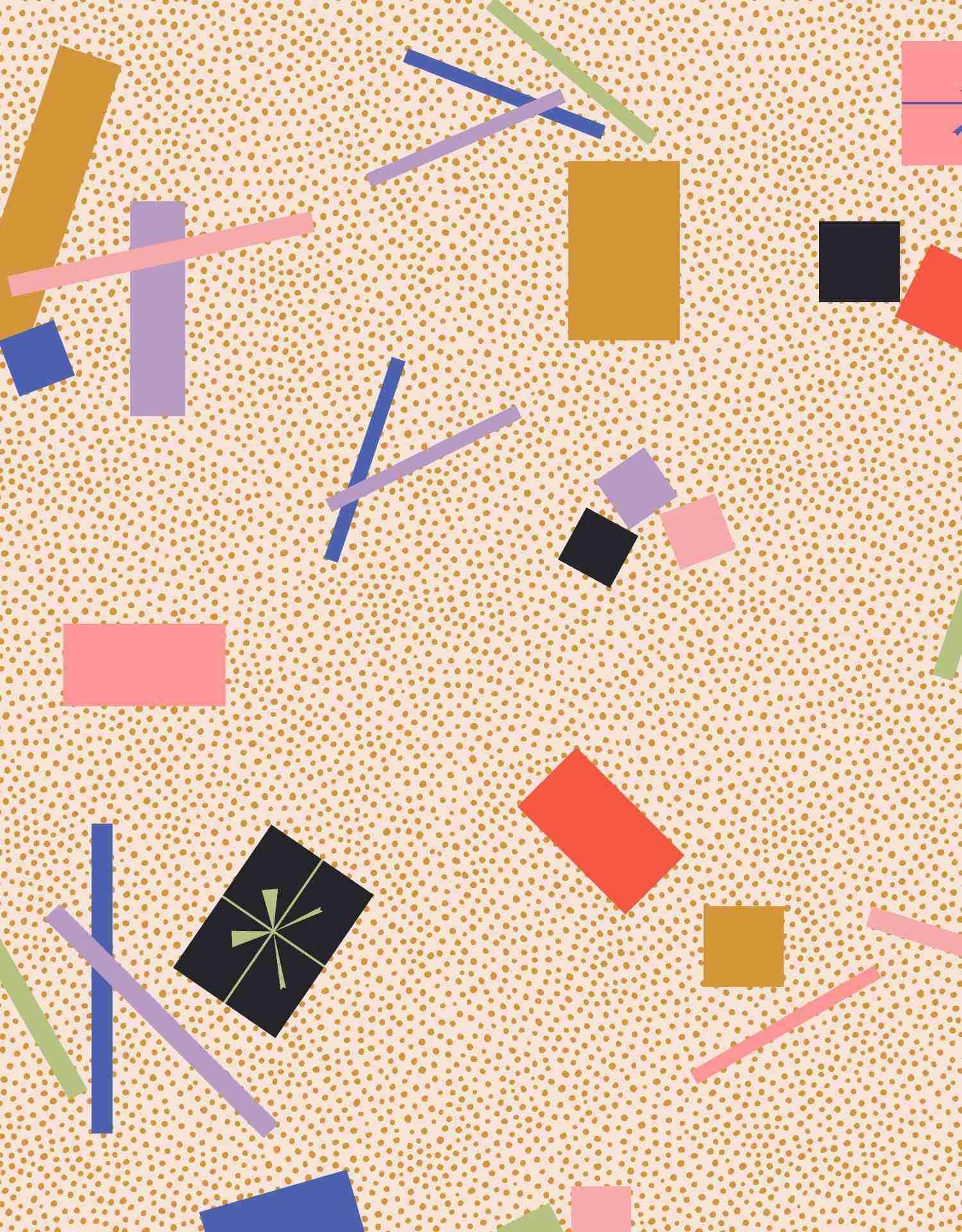 Lala Fete – wholesale Omslagspapper – Confetti cream presentpapper av tyg från Lala Fete1