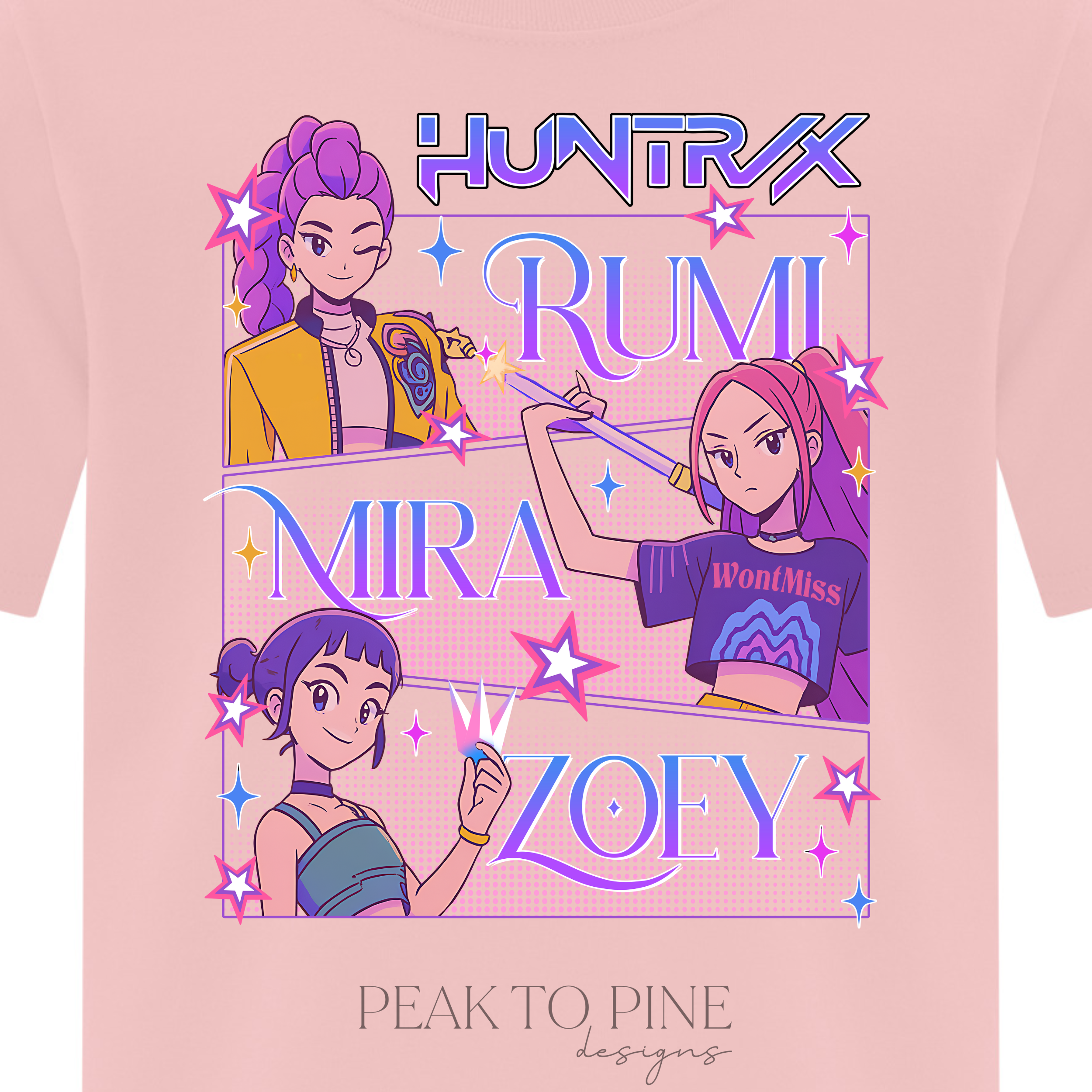 Peak To Pine Designs - Wholesale Hoodie - Kids - Huntrix - Kids Hooded Sweatshirt1