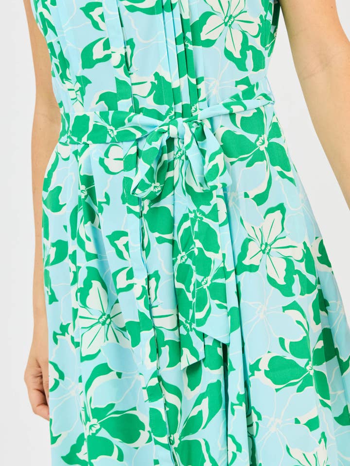 Mary Square - Wholesale Dress – Women's - Jenn Dress | Tropical Bouquet Green8