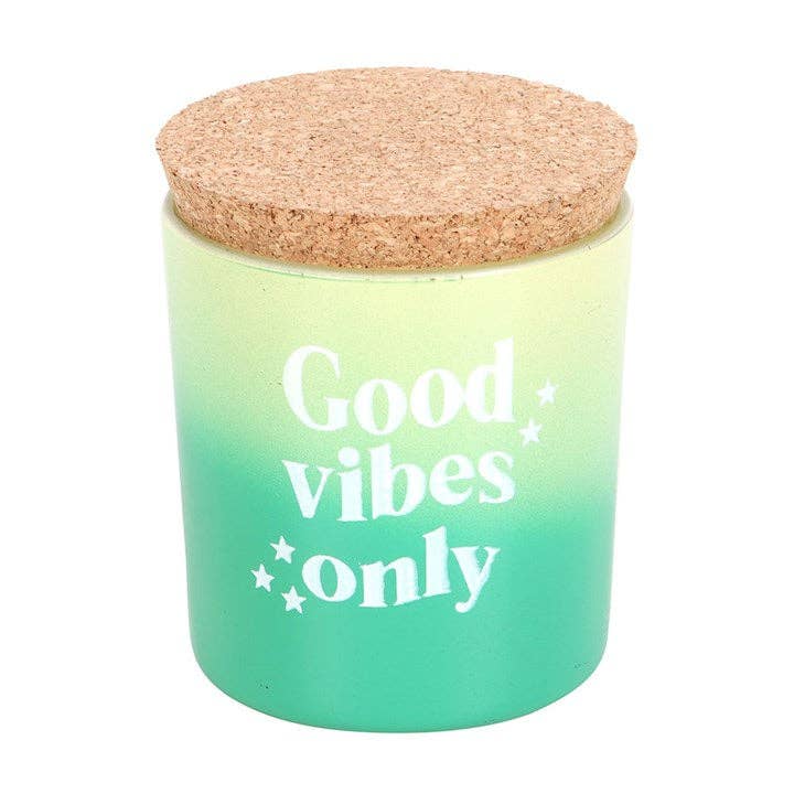Something Different Wholesale – Vela em jarro/copo por atacado – Vela Good Vibes Only com fragrância de Mandarina e Bergamota3