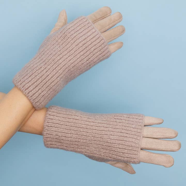 Leto Accessories - Wholesale Gloves - Women's - Cozy Knit Wool-Blend Touchscreen Gloves4