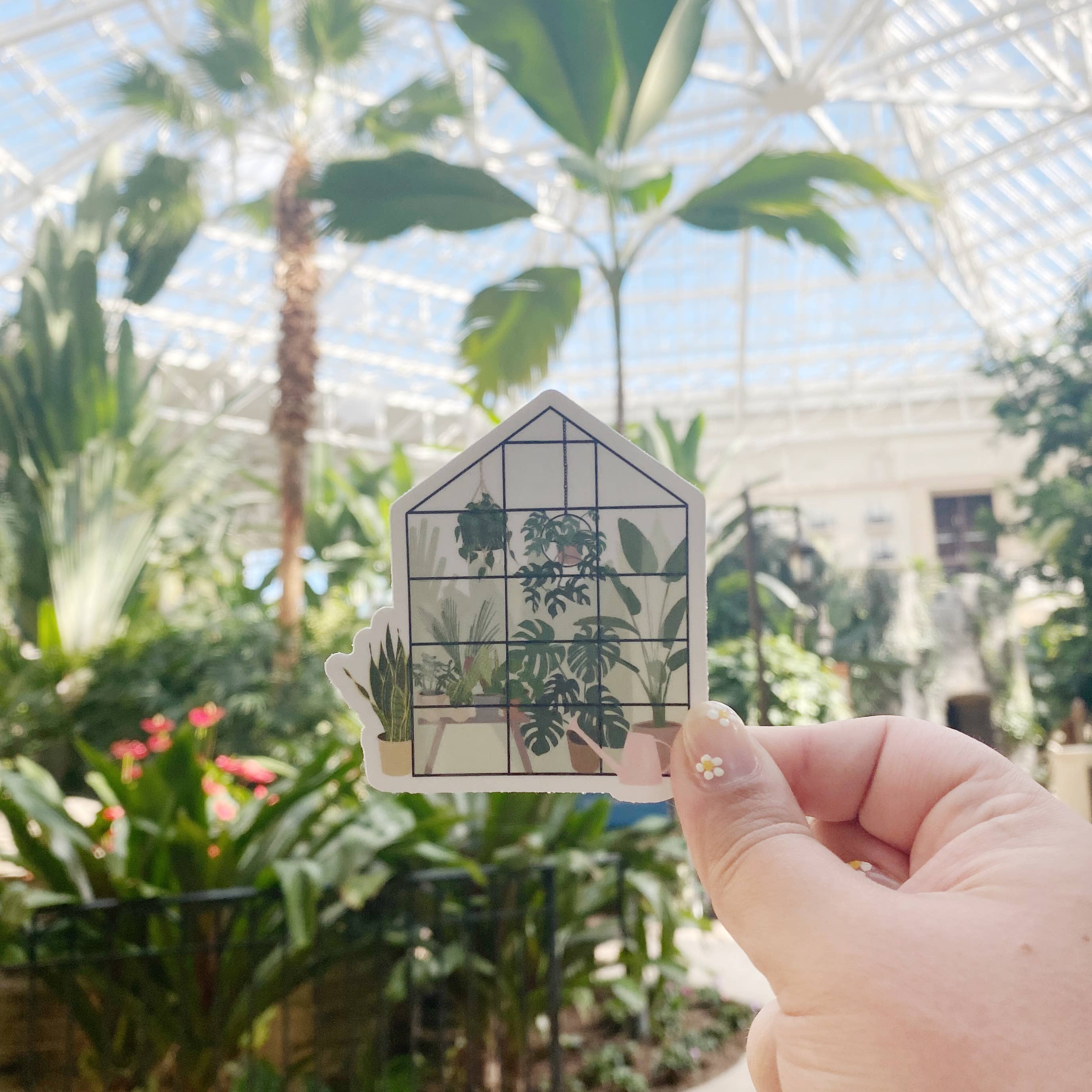 Clay Collection Co. - Wholesale Sticker - Plant-Filled Greenhouse Sticker1