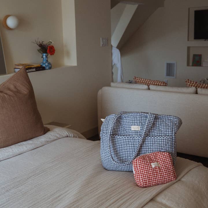 Dans le sac - Wholesale Diaper Bag - Baby - Organic cotton diaper bag - Gingham collection13