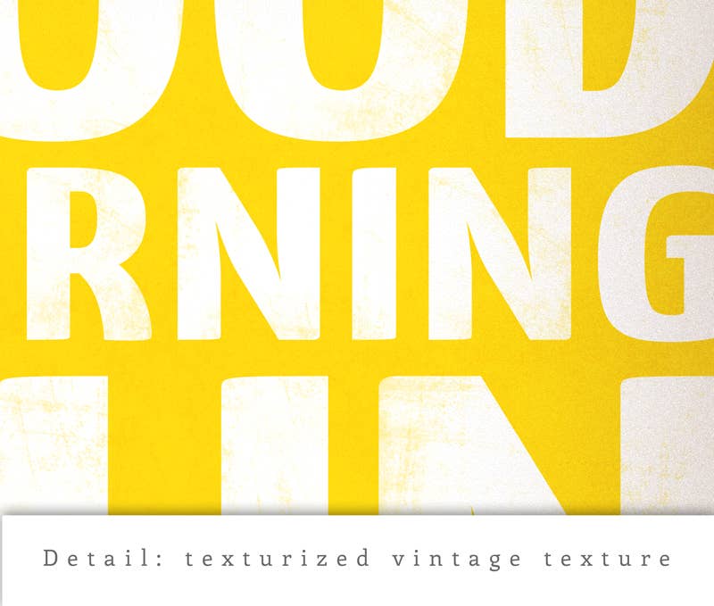 Latte Design - Wholesale Art Print - Good morning sunshine Art print. Yellow print4