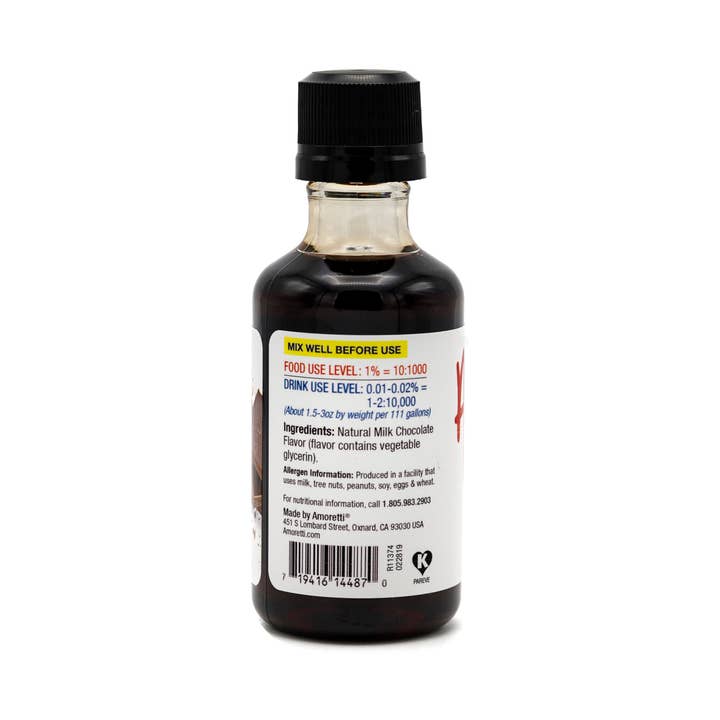 Amoretti - Wholesale Vanilla/Fruit Extract - Milk Chocolate Extract Water Soluble