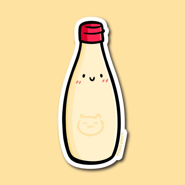 Japanese Mayonnaise Vinyl Sticker for wholesale by Shop Emily M
