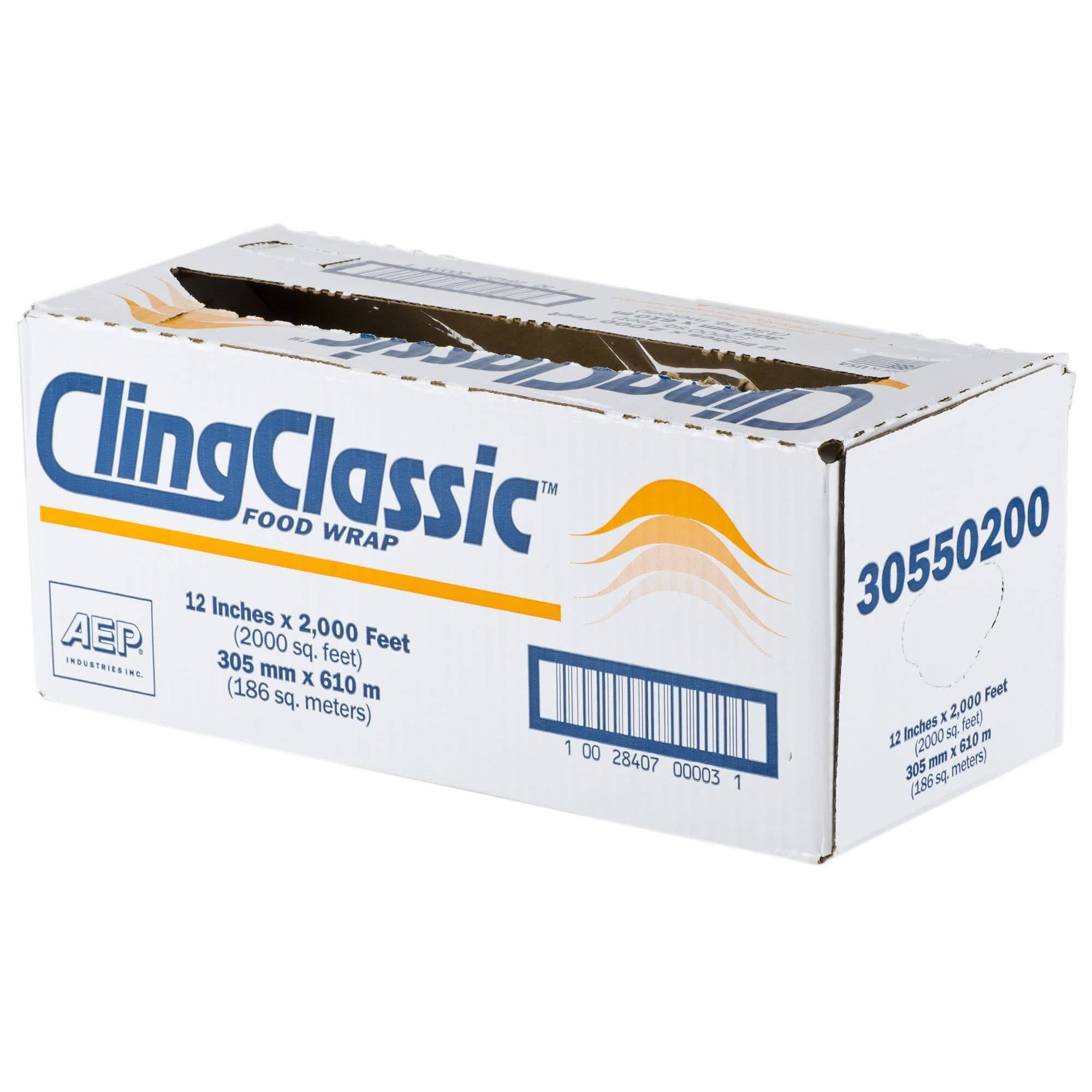 EcoQuality - Wholesale Food Storage Wrap/Bag - Plastic Film 12in x 2000ft Food Service Wrap with Cutter Box0