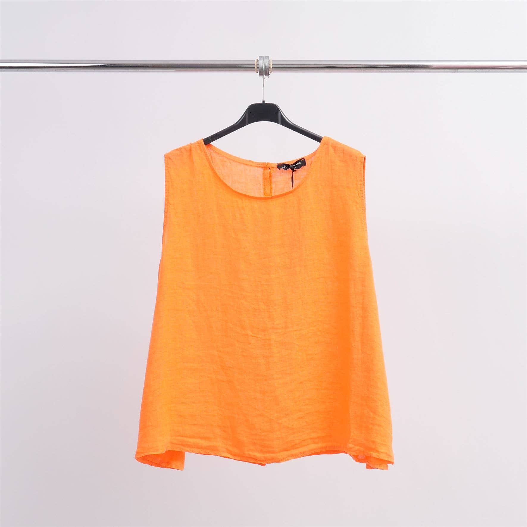 Cecile Wang - Wholesale Tank Top - Women's - Linen tank top YX892823