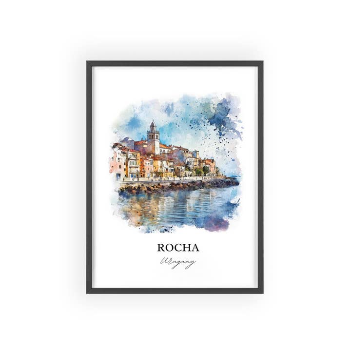 Premium Travel Art - Wholesale Art Print - Rocha Uruguay Wall Art, Rocha Print, Uruguay Watercolor Art, Rocha Uruguay Gift, Travel Print, Travel Poster, Housewarming Gift6