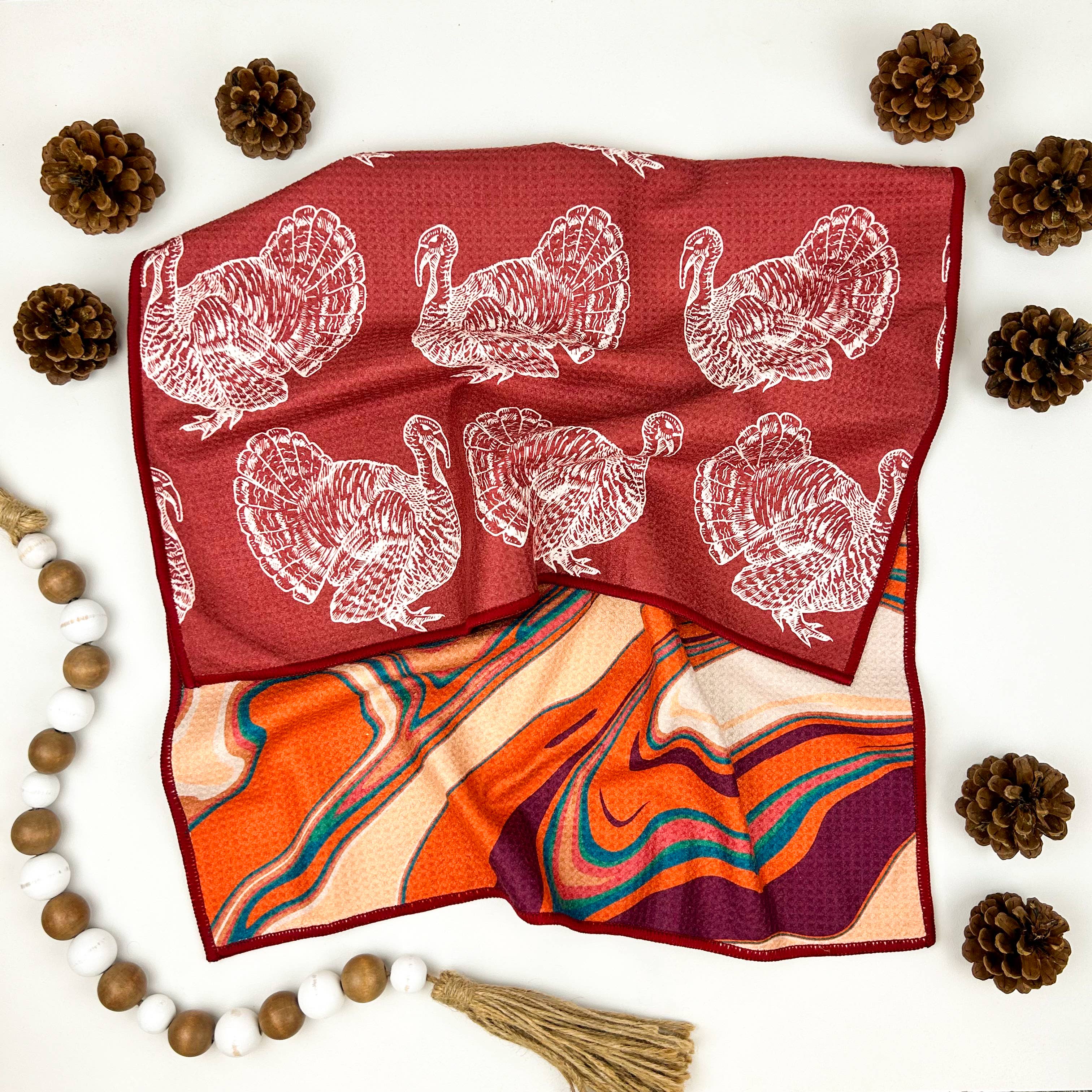 Buzzee – toalha de cozinha por atacado – Fall and Thanksgiving - Toalhas Dual Face15