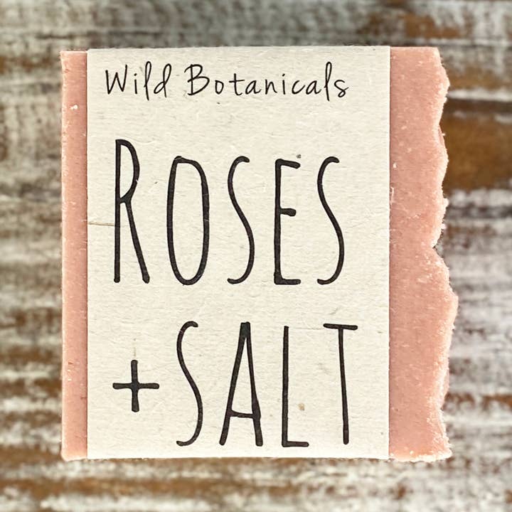 Roses and Salt Soap for wholesale by Wild Botanicals