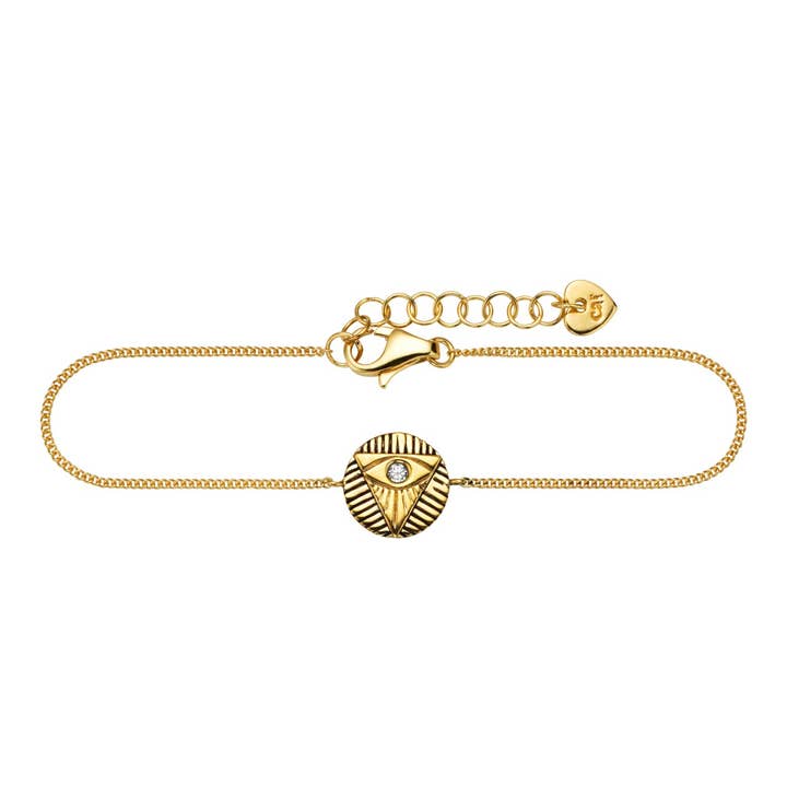 Bracelet de cheville en argent sterling 925 doré 22+3 cm pour la vente par caï