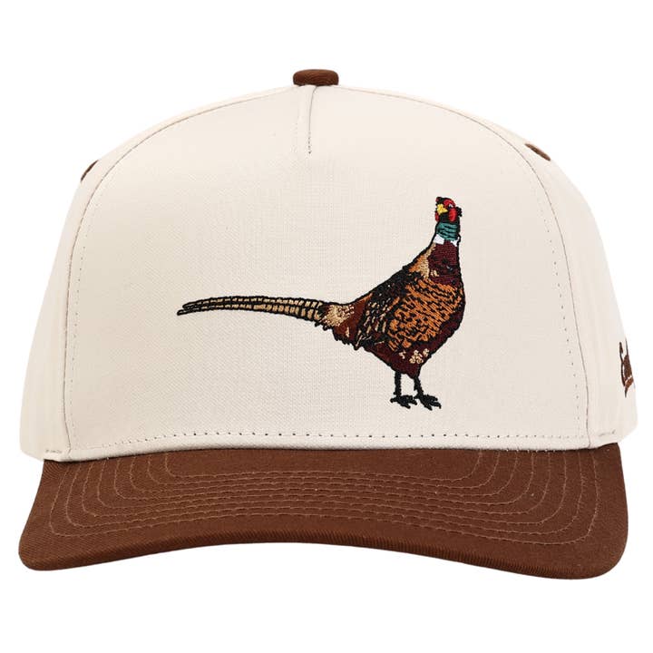 Embry Outdoors - Wholesale Trucker Hat - Unisex - Cream/Brown - Pheasant1