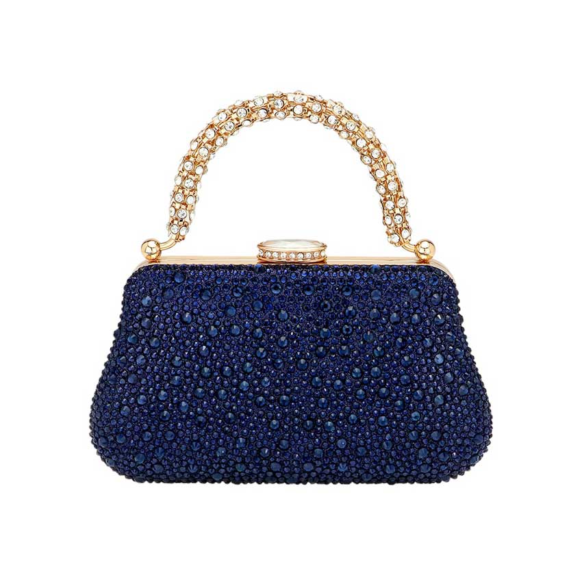 Pearl and Rox - Wholesale Clutch Bag - Women's - Bling Top Handle Crossbody Evening Bag8