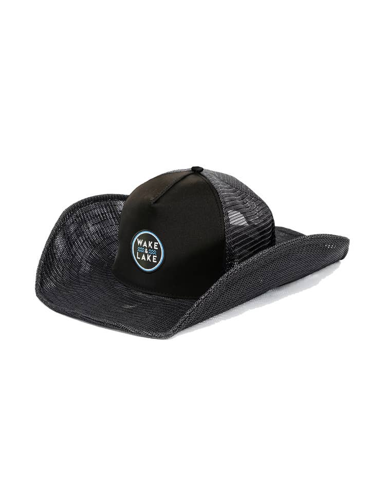 WAKE & LAKE COWBOY SNAPBACK: 5 PANEL for wholesale by Cowboy Snapback