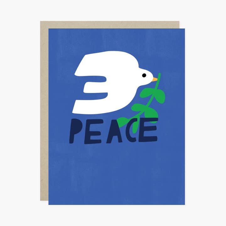 Peace Bird Holiday or Hanukkah Card for wholesale by Barone and Co.