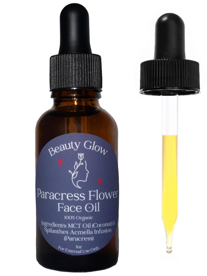 Organic Paracress Flower Infused MCT (Coconut) Face Oil for wholesale by Beauty Glow