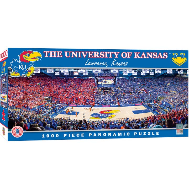 Kansas Jayhawks - 1000 Piece Panoramic Puzzle for wholesale by Masterpieces Puzzles
