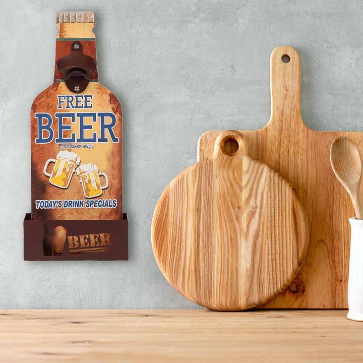 Creaciones Meng - Wholesale Beer/Wine Caddy - Bottle holder bottle opener1