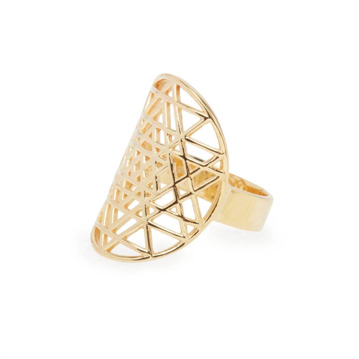 KARMA YOGA SHOP - Wholesale Band/Stacked Ring - 925 Silver Sri Yantra Ring8