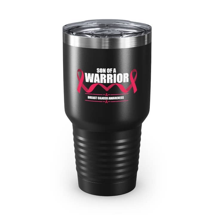 30oz Tumbler Stainless Steel Colors Humorous Breast Cancer Awareness Supportive Encouraging Novelty Carcinoma Women's Serious Illness Sick for wholesale by Teegarb LLC