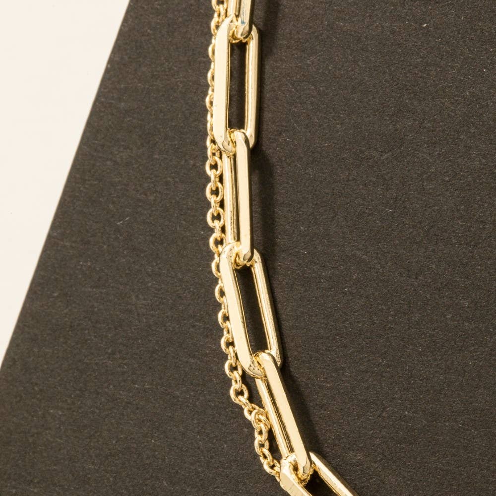 Fame Accessories - Wholesale Pendant/Charm Necklace - Double Chain Layered Necklace2