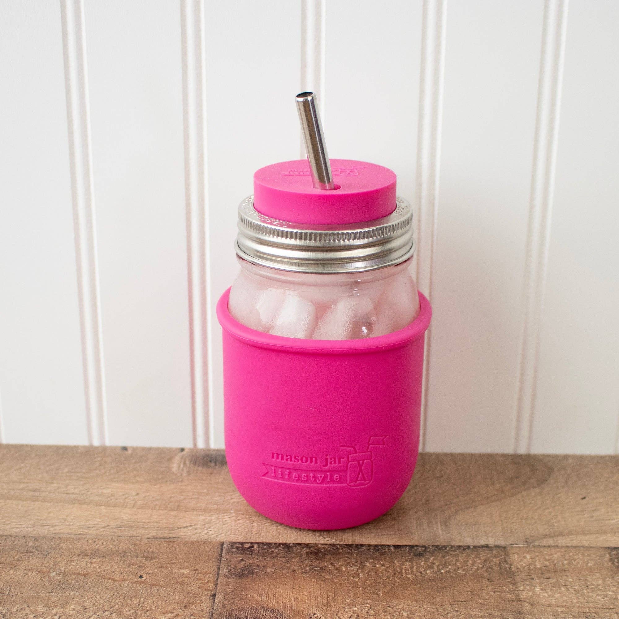 Mason Jar Lifestyle - Wholesale Drink Huggers & Koozies - Silicone Sleeve for Regular Mouth Pint 16oz Mason Jars28