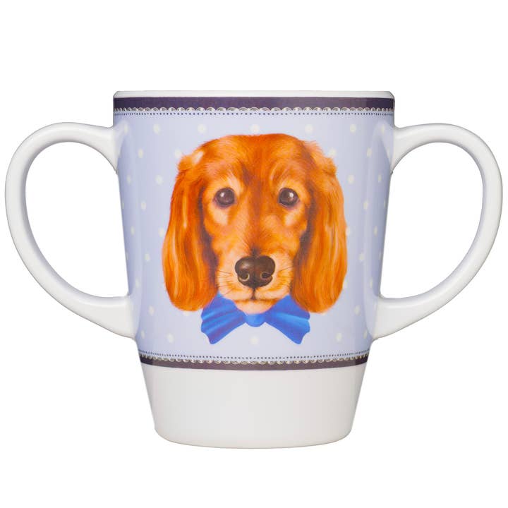 Two Handled Mug - Dog for wholesale by Rosa Lifestyle