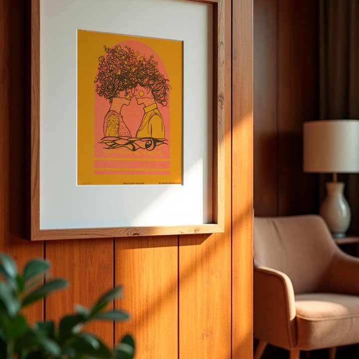 Monochrome Canvas - Wholesale Art Print - Hand Inside U Riso1