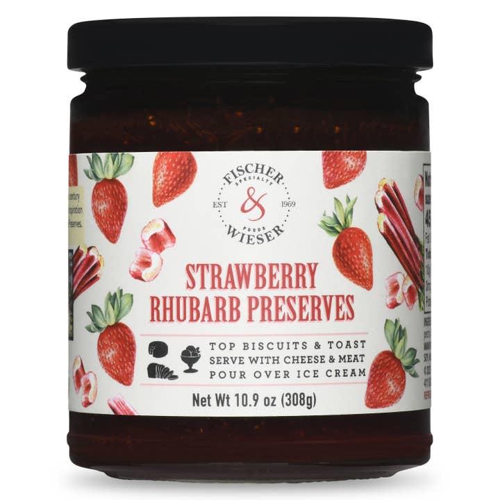 Strawberry Rhubarb Preserves for wholesale by Fischer & Wieser