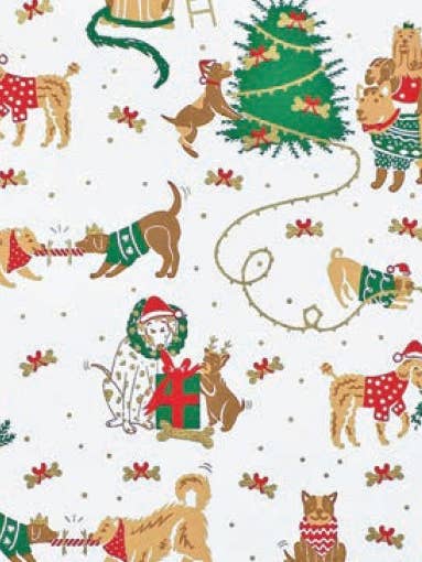 Christmas Dogs Wrapping Paper for wholesale by LoveVivid