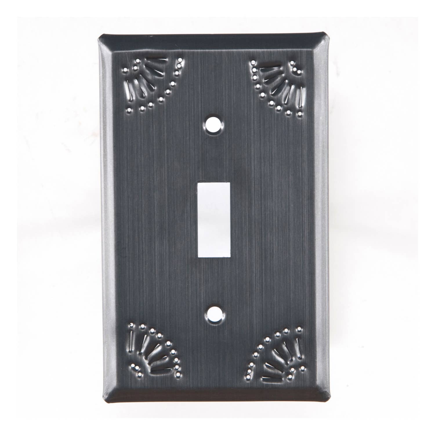 Irvin's Tinware - Wholesale Light Switch Cover/Plate - Single Switch Cover with Chisel Punch Design1