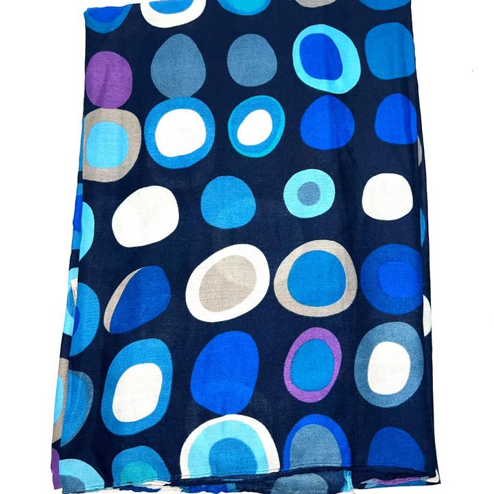 LINETA – wholesale Scarf – Women's – HH-213 Scarf with round pattern print9