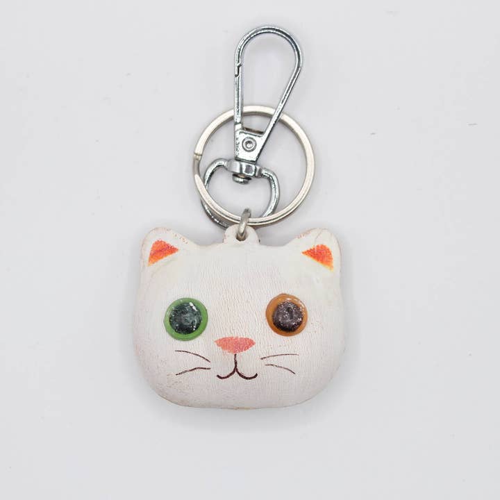 Sunflower Handmade leather inc - Wholesale Keychain - Women's - Assortment Leather Kitty Cat Key Chains10