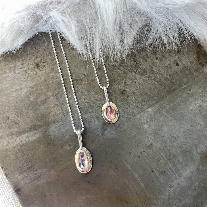 Spinel Charm Necklaces for wholesale by Rustic Souls