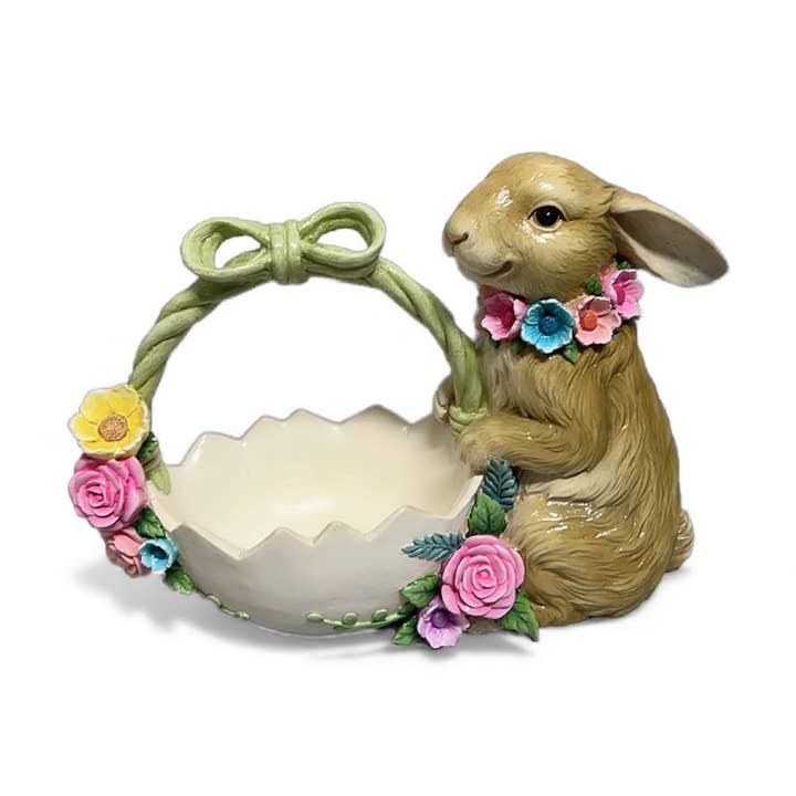 Bunny w/Egg Basket for wholesale by December Diamonds