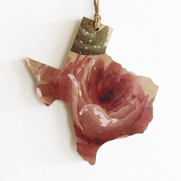 Roses Texas Ornaments for wholesale by Hemlock & Heather
